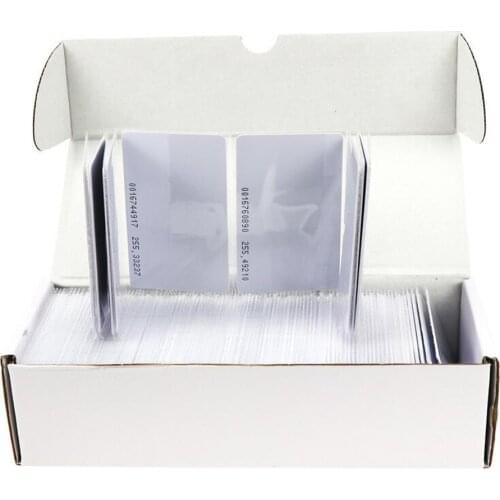 100pcs/lot 125KHz RFID Proximity Smart Card TK4100 ID Card for Access Control Device time attendance PVC White Card
