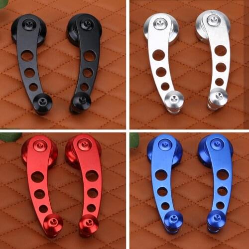 2Pcs Aluminum Alloy Universal Car Window Handle Winder Riser Replacement Winder Crank Riser Kit Universal Fit