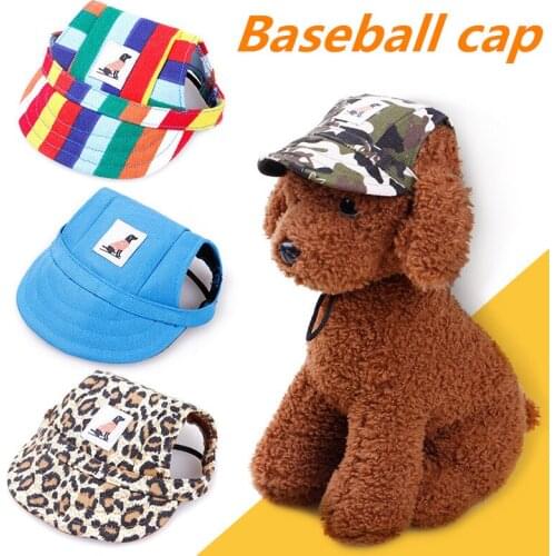2018 Summer Hot Dog Hat Pets Cats Use Fashion Style Baseball Cap Small Pets Hat For Summer Pets Supplier 2 Size Free Shipping