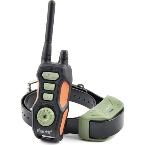 Ipets 880 Yards Remote E-collar Rechargeable Waterproof Training Shock Electric Collar with Safe Vibrating Electronic Trainer