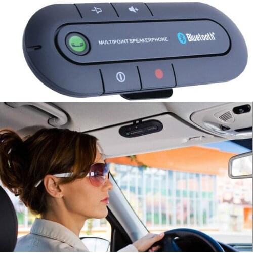 Wireless Bluetooth Handsfree Multipoint Speakerphone Speaker Car Kit Visor AU