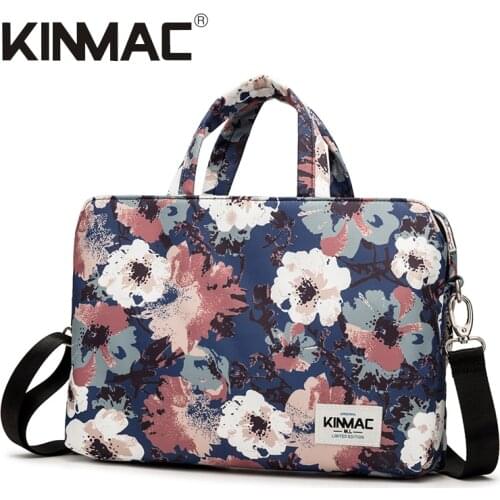 2020 New Brand Kinmac Handbag Messenger Case Laptop Bag 13",14",15",15.6",Camellia Bag For MacBook Air Pro , Free Drop Shipping