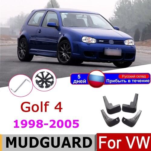 Car Mud Flaps For VW Golf 4 Mk4 IV 2005-1998 Mudflaps Splash Guards Front Rear Fender Mudguards 2005 2003 2000 1999