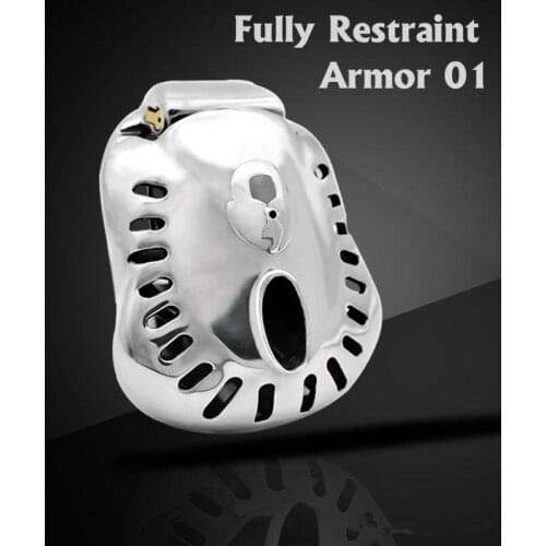 CHASTE BIRD 2020 Newest Design Stainless Steel Male Fully Restraint Bowl Chastity Device Sex Toys Cock Cage Penis Ring ARMOR 01