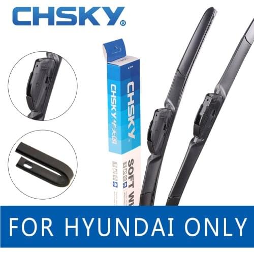 CHSKY Car Windscreen Wiper Blade for Hyundai Solaris Santa Fe Tucson Getz Accent Elantra Sonata Starex Veloster Wipers