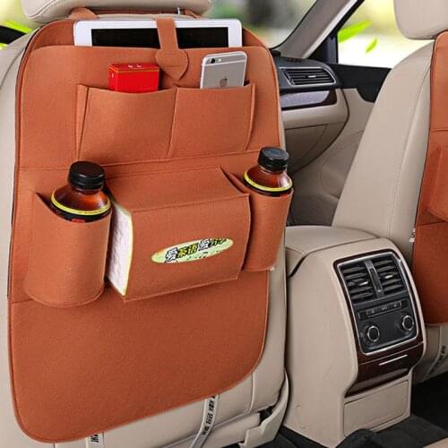 Car Back Seat Felt Multi Pocket Hanging Storage Bag Organiser Car Seat Back Bag for All Seasons Auto Travel Holder Car Accessory