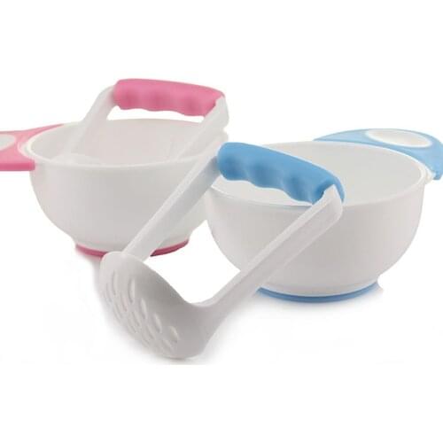 ECO Friendly Cute Baby Kids Children Toddler Suction Cup Manual Grinding Bowl Food Food Mills