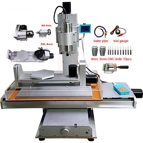 Vertical type 5 Axis CNC metal Router 3040 2.2KW CNC Drilling and Milling Machine for woodworking