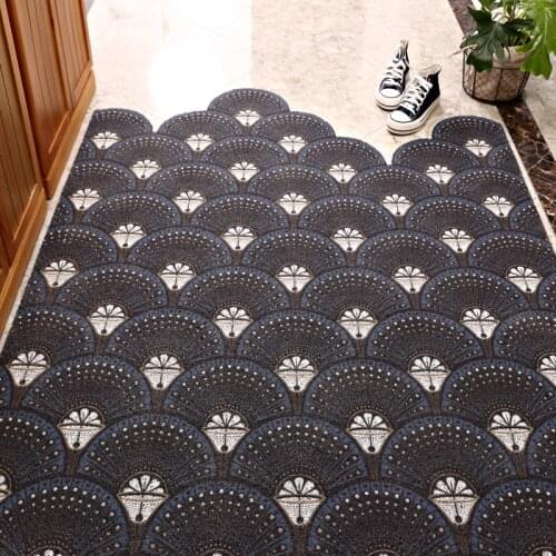 Classic Home Door Mat Carpet Living Room Bath Hallway Mat Carpet PVC Anti-slip Mat Dustproof Custom Can Be Cut Entrance Door Mat