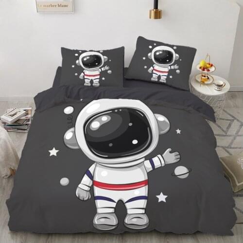 Kids Bedding Set for baby cartoon duvet cover set for home bed linen bed linings family sets Euro 7pcs astronaut