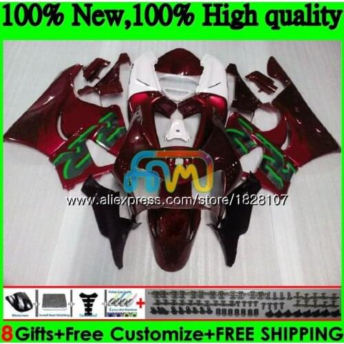 Body For HONDA CBR 919RR 900RR 900 919 RR CBR900 CBR919 RR 98 99 134BS.37 wine red hot 900CC CBR900RR CBR919RR 1998 1999 Fairing
