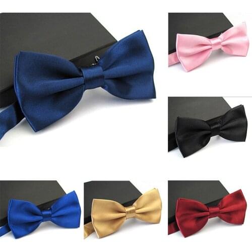 1PC Gentleman Adjustable Bow Tie Knot Gravata Gifts For Men Christmas Men Classic Satin Bowtie Necktie For Wedding Party Fashion