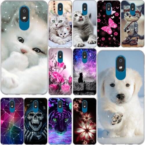 Cartoon Case For LG K30 2019 Phone Case Silicone Cute Cat Transparent TPU Soft Back Cover For LG K 30 X2 2019 LMX320QMG 5.45"