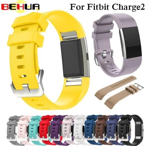 Soft Silicone Wristband Smart Watch For Fitbit Charge 2 Band Strap Watchband Replacement Smartwatch Band Wrist Strap Colorful