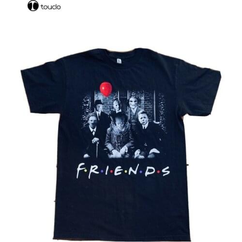 New Horror Friends Pennywise Michael Myers Halloween Men T Shirt Cotton Tee Shirt