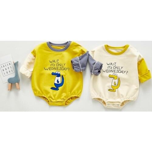 Baby Bodysuit 2021 Spring Summer Boy Girl Newborn 0-24M Infant Clothing Fashion Cartoon Infant Long Sleeve Cotton Romper Clothes