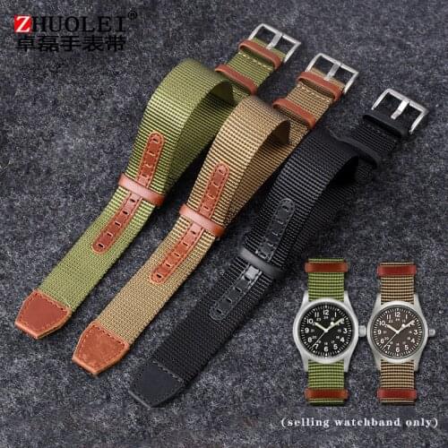 Nylon watchband for H-AMILTON Khaki field H69439931 H69439411 Seiko T-imex wristband brand leisure watch straps 20mm 22mm