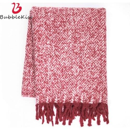 Bubble Kiss Knitted Blanket Home Decor Tassel Blankets Modern Living Room Blankets For Beds Bedroom Office Siesta Throw Blanket