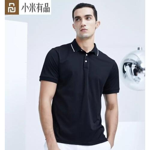 Youpin SUPIELD Mesh Breathable Men Polos Shirts Summer Lapel Male Tops Comfortable Solid Casual Hommes Fashion Short Sleeve