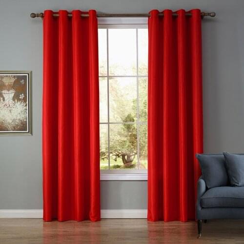 1pcs Modern Solid Hole Curtain Finished Bedroom Plain Home Window Decoration Treatment Blinds Drapes For The Living Room Office