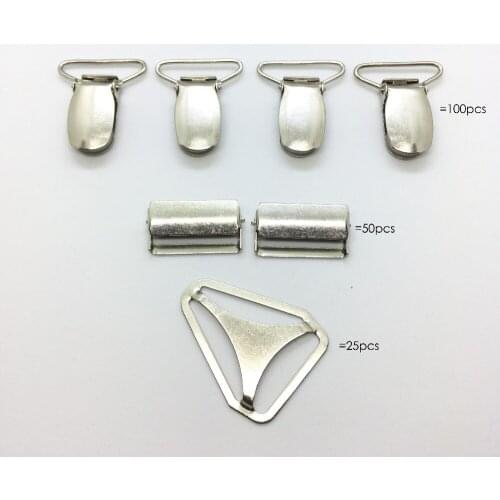 25 Sets 1" 25mm Suspender Clips Hardware Supplies