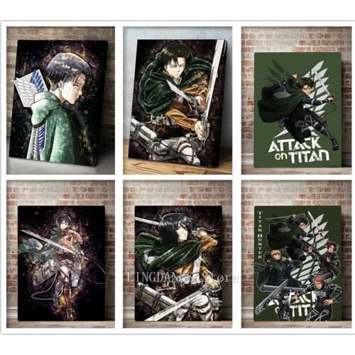Attack On Titan 5D DIY Diamond Painting Anime Japan Cartoon Manga Diamond Mosaic Embroidery Cross Stitch Full Drill Home Decor