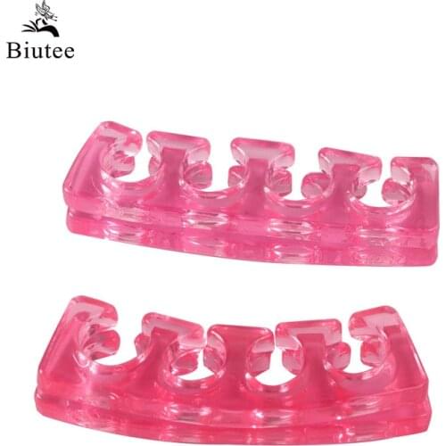Biutee 2pcs/pack Soft Toe Separator Finger Spacer Silicone For Manicure Pedicure Nail Tool Nail Art 1pair Toe Separators Tools