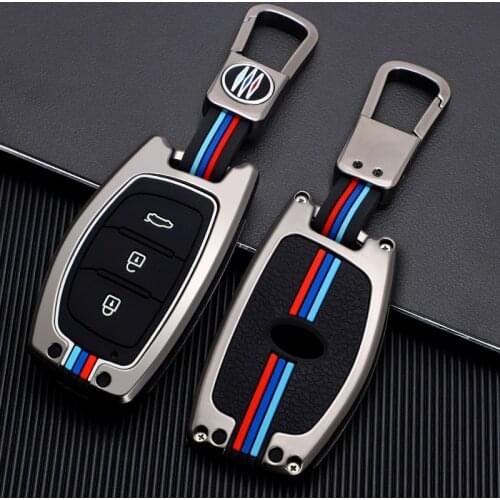 Zinc Alloy Car Key Case For Hyundai Tucson Sonata Fe Creta ix25 ix35 ix45 i10 i20 i30 i40 Verna Solaris Mistra Elantra Accent