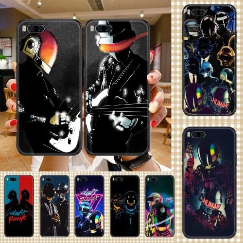 Band Daft Punk Phone case For Xiaomi Mi Max Note 3 A2 A3 8 9 9T 10 Lite Pro Ultra black fashion waterproof tpu funda painting