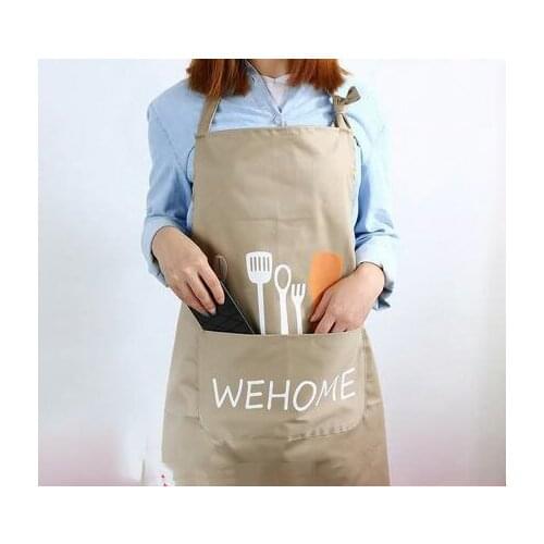 Nordic Cotton Fabric Apron Men And Women Home Kitchen Apron Fashion Bakery Apron Ins Wind