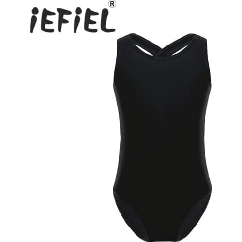 IEFiEL New Arrival Kids Bodysuit Girls Ballet Dance Clothes Dancewear Gymnastics Leotard Costume Lace Ballet Dancing Jumpsuit