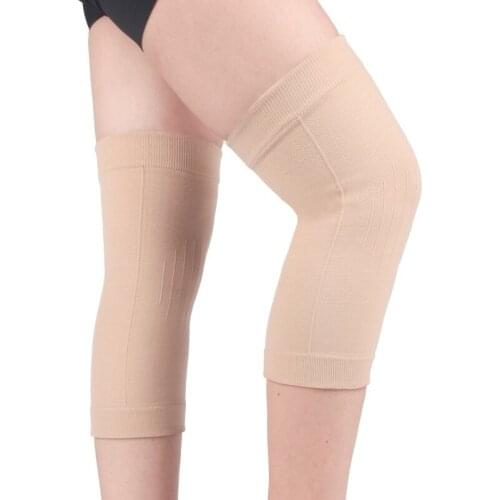 1 Pair Knee Pad Sleeve Warm Knit Compression Leg Support Bandage Protector for Running