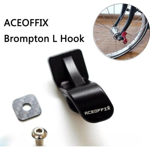 ACEOFFIX L type buckle Hook For Brompton Folding bike fork bicycle fork clip 13g aluminum alloy