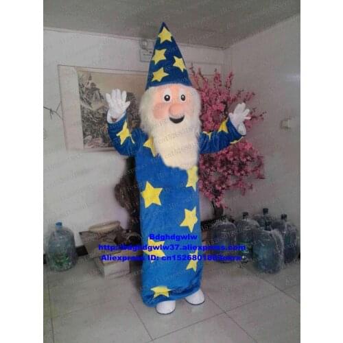Magician Conjurer Trickster Master Mage Wizard Sorceress Mascot Costume Adult Cartoon Character Nursery School Commercial zx429