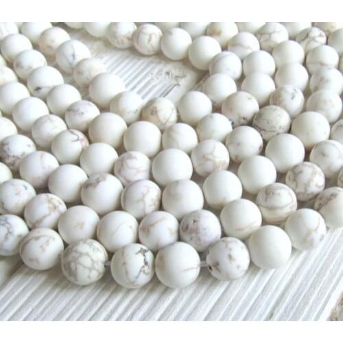 Natural Matte Magnesite beads,Polished/Unpolished Stone Beads,frosted Magnesite,frost Beads 4mm 6mm 8mm 10mm 12mm,1 of 15"strand