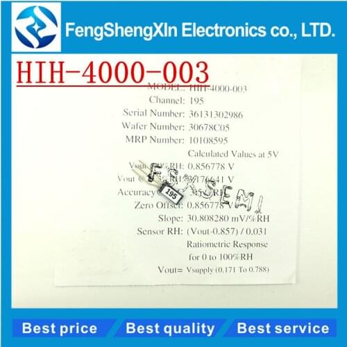 100% New HIH-4000-003 SIP Humidity Sensors Full parts NO. HIH4000-003