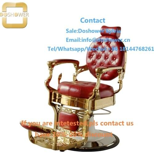 Barber set wood with hair cutting chair beauty salon for executive vintage barber chairs