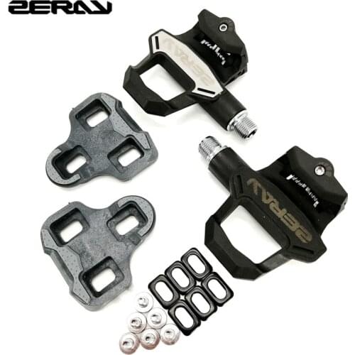 ZERAY ZP115 Road Bicycle Self-Locking Pedal PA+ Carbon Fiber Road Pedals With Cleat Set Ultralight Compatible Look Keo