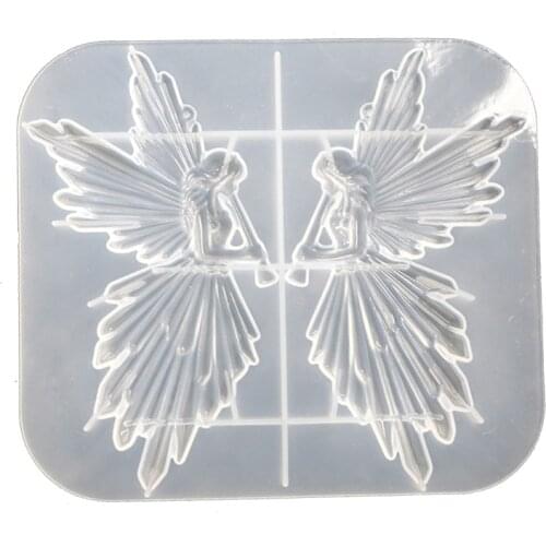 Girl with Flute Epoxy Resin Molds DIY Angel Plaster Aromatherapy Silicone Mould Handmade Crafts Jewelry Tool