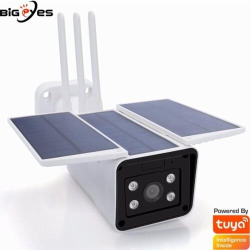 Solar Powered Tuya WiFi Camera Alexa Google Assistant TUYA Camera Smart Camera Outdoor Smartlife Camera TUYA WiFi Outdoor CCTV