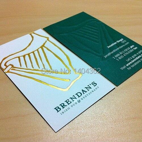 High-grade business cards Custom gold foil gift card printing Business Card Printing gold foil visit cards