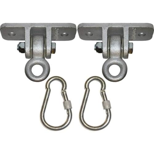ELOS-Locking Snap Hooks | Heavy Duty Swing Hook Hangers Seat Trapeze Sets | Static Tension 5000 Lb Capacity
