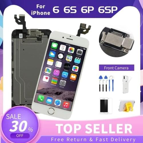 LCD For iPhone 6 Plus Full set Assembly Complete For iPhone 6S Plus 6P 6SP Touch Screen Replacement Display Camera+Home Button