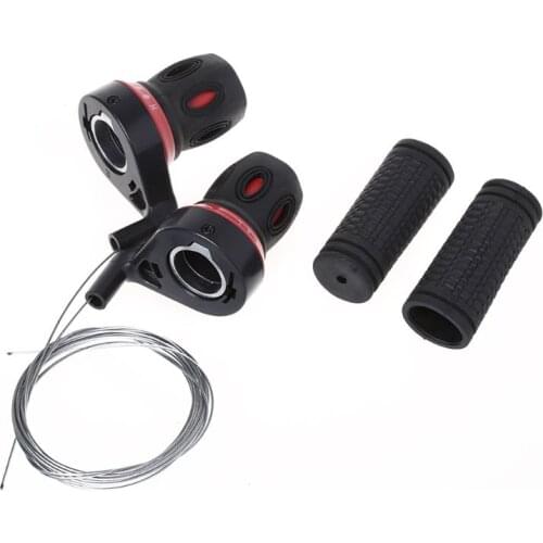 1 Pair Derailleur Grips Bicycle Lever Transmission Twist Grip Speed Change MTB Bike Compatible Cycling Gear Shifter Travel