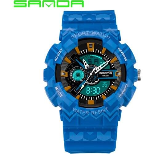 2019 Mens Watches G Style Sport Waterproof Quartz Digital Watch Men Top Brand Sanda 999 Military Wrist Watches Relogio Masculino