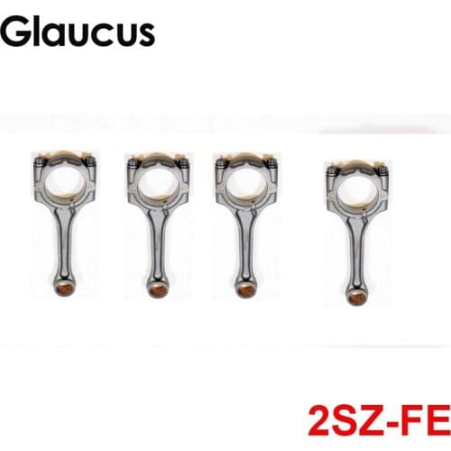 4pcs 2SZ FE 2SZFE 2SZ-FE engine connecting rod conrod for Toyota Yaris/Vitz Belta Ractis Daihatsu YRV 1.3L 13201-bz010