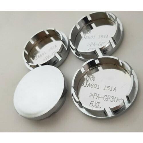 4Pcs ABS Chrome 56mm Car Wheel Center Hub Cap Tyre Rim Hub Cap Cover Wheel Dust-proof Covers Universal