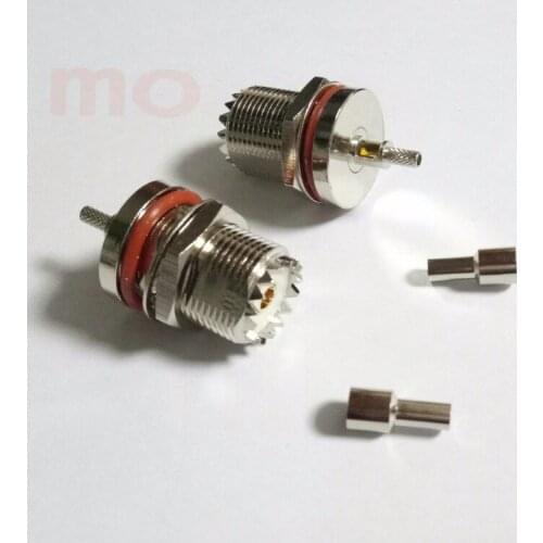 500PCS RF UHF Female Jack nut Connector Crimp For RG316,RG174,LMR100 Straight Selling