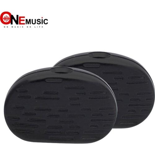 6Pcs Black Wood texture Guitar Tuning Pegs Tuners Machine Head replacement Button knob Handle Cap