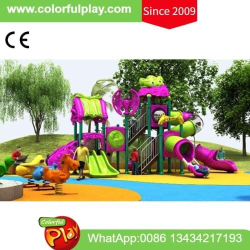 Kids play system for outdoor amusement park spiral tunnel slide play structure commercial playground equipment